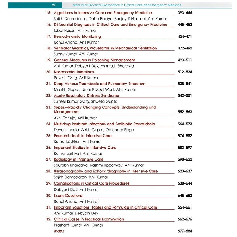 Manual of Practical Examination in Critical Care and Emergency Medicine First Edition - Image 3