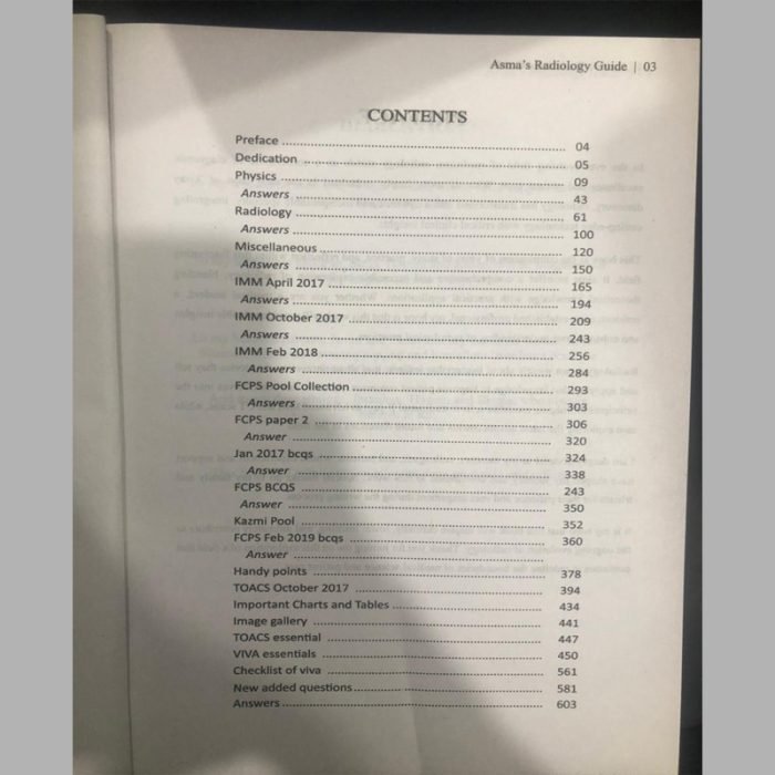 ASMA RADIOLOGY GUIDE A COMPREHENSIVE GUIDE TO IMM, MCPS & FCPS II EXAM - Image 2